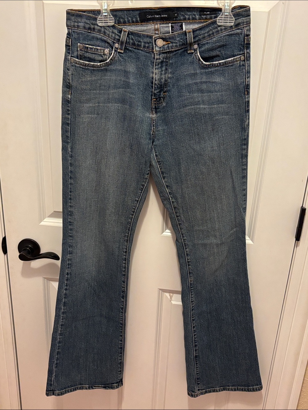 Vintage Calvin Klein Jeans Women's Medium Wash Blue Bootcut Jeans 10